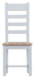 Tuscany Grey  - Ladder Back Chair (Wooden Seat)