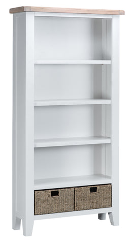 Tuscany White - Large Bookcase