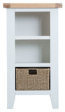 Tuscany White - Small Narrow Bookcase
