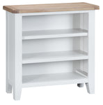 Tuscany White - Small Wide Bookcase